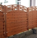 Sichtschutzzaun aus Holz