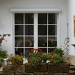 Terrassentür aus Kunststoff + Rollladen (elektr.)